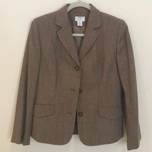 Ann Taylor LOFT Brown Suit Jacket